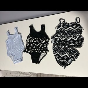 Baby girls bathing suit lot